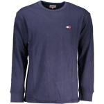Reduzierte Blaue Langärmelige Tommy Hilfiger T-Shirts aus Baumwolle für Herren Größe M 