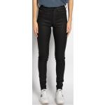 Reduzierte Schwarze Unifarbene Super Skinny Tommy Hilfiger Jeans mit Stickerei mit Knopf aus Baumwolle für Damen Größe XS Weite 26, Länge 34 