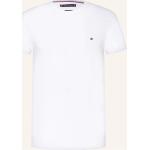 Weiße Tommy Hilfiger T-Shirts aus Baumwolle für Herren Übergrößen 