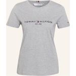 Hellgraue Tommy Hilfiger T-Shirts aus Jersey für Damen Größe S 
