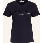 Dunkelblaue Tommy Hilfiger T-Shirts aus Jersey für Damen Größe XS 