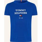 Blaue Tommy Hilfiger T-Shirts aus Baumwolle für Herren Größe M 