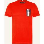 Rote Tommy Hilfiger T-Shirts aus Baumwolle für Herren Größe 3 XL 