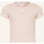 Hellrosa Tommy Hilfiger T-Shirts aus Baumwolle für Damen 
