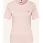 Hellrosa Tommy Hilfiger T-Shirts aus Baumwolle für Damen Größe M 