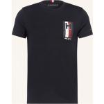 Dunkelblaue Tommy Hilfiger T-Shirts aus Baumwolle für Herren Größe 3 XL 