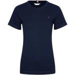 Reduzierte Blaue Tommy Hilfiger T-Shirts aus Baumwolle für Damen Größe S 