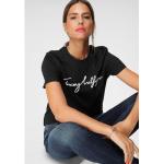 Reduzierte Schwarze Tommy Hilfiger Heritage T-Shirts aus Jersey enganliegend für Damen Größe XS 