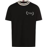 Schwarze Unifarbene Tommy Hilfiger Rundhals-Ausschnitt T-Shirts für Herren Größe XXL 
