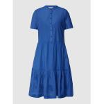 Reduzierte Royalblaue Bestickte Tommy Hilfiger Shirtkleider aus Baumwolle für Damen Größe L 