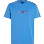 Blaue Tommy Hilfiger Logo T-Shirts aus Baumwolle für Herren Größe 3 XL 