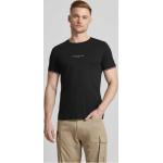 Schwarze Tommy Hilfiger T-Shirts aus Baumwolle für Herren Größe 3 XL 