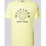 Gelbe Tommy Hilfiger T-Shirts aus Baumwolle für Herren Größe 3 XL 
