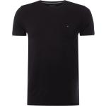 Schwarze Kurzärmelige Tommy Hilfiger T-Shirts aus Baumwolle für Herren Größe XL 