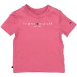 Korallenrote Kurzärmelige Tommy Hilfiger Kinder T-Shirts aus Jersey 