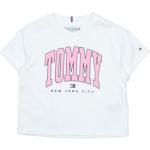 Reduzierte Weiße Kurzärmelige Tommy Hilfiger Printed Shirts für Kinder & Druck-Shirts für Kinder aus Jersey 