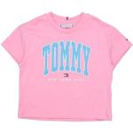 Reduzierte Rosa Kurzärmelige Tommy Hilfiger Printed Shirts für Kinder & Druck-Shirts für Kinder aus Jersey 
