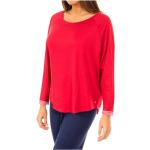 Reduzierte Rote Langärmelige Tommy Hilfiger T-Shirts für Damen Größe XS 