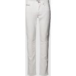 Weiße Unifarbene Tommy Hilfiger Tapered Jeans aus Baumwolle für Herren Weite 36, Länge 34 