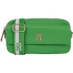 Grüne Tommy Hilfiger Iconic Mini Handtaschen mit Reißverschluss aus Leder für Damen 