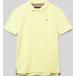 Gelbe Tommy Hilfiger Logo Kinderpoloshirts & Kinderpolohemden aus Baumwolle für Jungen Größe 140 