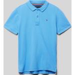 Blaue Tommy Hilfiger Logo Kinderpoloshirts & Kinderpolohemden aus Baumwolle für Jungen Größe 176 