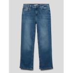 Blaue Tommy Hilfiger Straight Leg Jeans für Kinder mit Reißverschluss aus Baumwolle für Mädchen Größe 152 