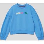 Blaue Tommy Hilfiger Kindersweatshirts für Mädchen Größe 164 