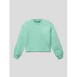 Reduzierte Mintgrüne Tommy Hilfiger Kindersweatshirts aus Baumwollmischung für Mädchen Größe 176 