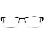Blaue Tommy Hilfiger TH Rechteckige Brillenfassungen aus Metall für Herren 