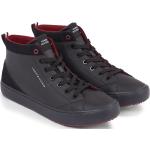 Reduzierte Schwarze Tommy Hilfiger TH High Top Sneaker & Sneaker Boots in Normalweite aus Leder leicht für Herren 