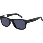 Schwarze Tommy Hilfiger Quadratische Sonnenbrillen mit Sehstärke aus Kunststoff für Herren 
