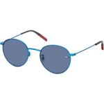 Blaue Tommy Hilfiger Runde Runde Sonnenbrillen für Herren 