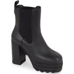Schwarze Tommy Hilfiger Chelsea High Heel Stiefeletten & High Heel Boots aus Textil für Damen Größe 39 