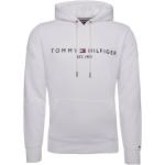 Reduzierte Weiße Tommy Hilfiger Logo Bio Herrenhoodies & Herrenkapuzenpullover mit Kapuze für den für den Herbst 