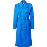 Blaue Tommy Hilfiger Bio Midi Trenchcoats aus Baumwolle für Damen Größe S für den für den Herbst 