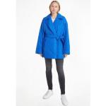 Blaue Casual Tommy Hilfiger Trenchcoats mit Knopf aus Polyester gepolstert für Damen Größe XS für den für den Frühling 