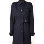 Dunkelblaue Unifarbene Tommy Hilfiger Trenchcoats mit Gürtel für Damen Größe XL für den für den Herbst 