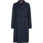 Blaue Sportliche Tommy Hilfiger Maxi Trenchcoats lang 