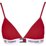 Rote Tommy Hilfiger Logo Triangel-BHs für Damen Größe XS 