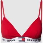 Rote Tommy Hilfiger Triangel-BHs aus Baumwolle für Damen Größe L 