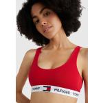 Reduzierte Rote Casual Tommy Hilfiger Logo Bralettes aus Baumwolle ohne Bügel für Damen Größe XS 