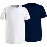 Blaue Kurzärmelige Tommy Hilfiger Logo Kinder T-Shirts Größe 170 2-teilig 