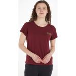 Reduzierte Goldene Kurzärmelige Tommy Hilfiger T-Shirts aus Jersey für Damen 