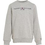 Tommy Hilfiger Kinder Unisex Sweatshirt Essential Sweatshirt ohne Kapuze, Grau (Light Grey Heather), 12 Jahre