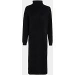 Schwarze Elegante Tommy Hilfiger Midi Kaschmir-Pullover aus Wolle für Damen Größe L 