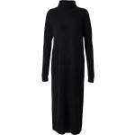 Schwarze Midi Kaschmir-Pullover aus Wolle für Damen 