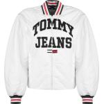Reduzierte Weiße Unifarbene Sportliche Tommy Hilfiger TOMMY JEANS College-Jacken & Baseball-Jacken für Damen Größe L 