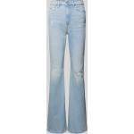 Hellblaue Tommy Hilfiger TOMMY JEANS Ripped Jeans & Zerrissene Jeans aus Baumwollmischung für Damen Größe XXL Weite 27, Länge 30 