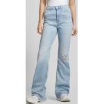 Hellblaue Tommy Hilfiger TOMMY JEANS Ripped Jeans & Zerrissene Jeans aus Baumwollmischung für Damen Größe XS Weite 27, Länge 32 